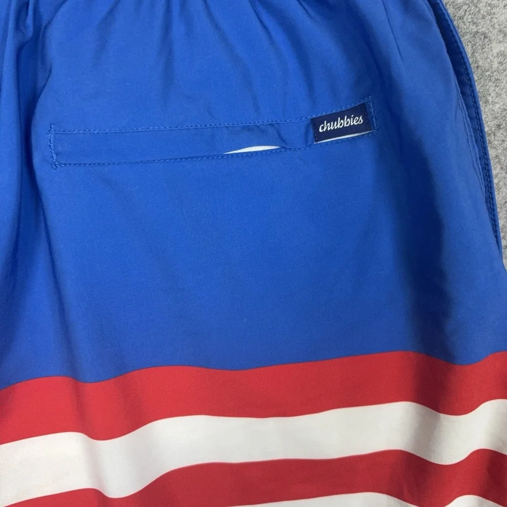 Chubbies Swim Trunks Mens XXL Blue Stars Stripes Patriotic 7